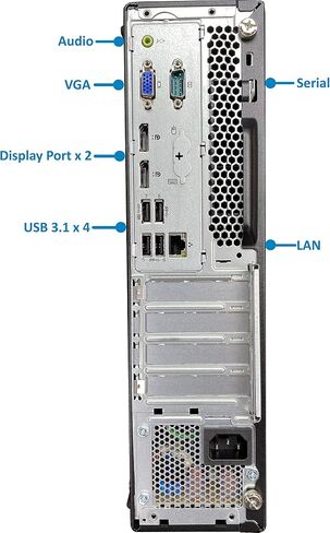 Lenovo ThinkCentre M920S Desktop Computer - Intel I7-8700, 32GB Ram, 1TB SSD, Nvidia Geforce GT 730 2GB, Wi-Fi, Bluetooth, DVI, HDMI, DVD-RW, USB Type-C - Windows 11 Pro (Renewed) in Saudi Arabia