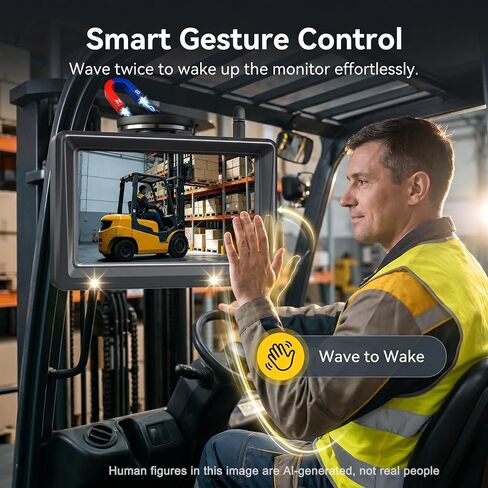 YEOIZO Magnetic Wireless Forklift Camera with 5'' HD Monitor in Saudi Arabia