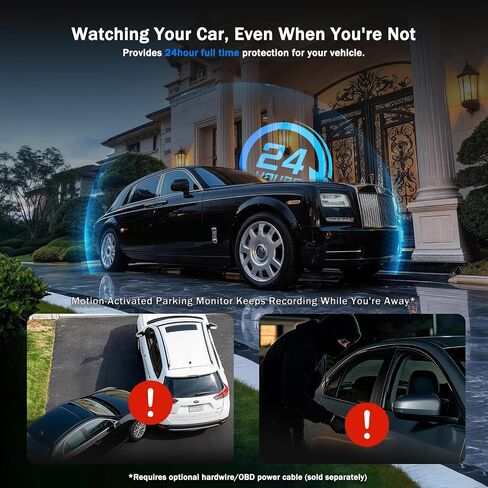 3-Channel Dash Cam Front and Cabin and Rear, 4K+2K+2K, Free 64GB Card in Saudi Arabia
