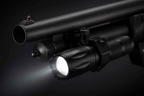 Trinity 1000 Lumen Flashlight with Barrel Rail Mount Compatible with Maverick 88 Pump – Aluminum Weapon Light for Hunting Night Shooting in Saudi Arabia