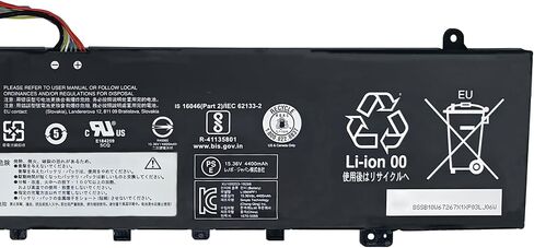 بطارية L18M4PF1 (كابل طويل) 69Wh 4500mAh بديلة لجهاز Lenovo Yoga 9-15IMH5 82DE / ideapad Yoga C940-15IRH 81TE Series 5B10U65276 5B10W67244 L18D4PF1 5B10W67392 5B10U65277 15.36V 4-خلية in Kuwait