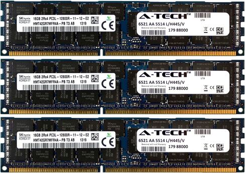 A-Tech Hynix128GB Kit 8x6GB PC3-12800 1.35V Compatible for Dell PowerEdge M710hd, M820, M915, R410, R420, R515, R520, R610, R620, R715, R720, R720xd, R810, R815 Memory RAM in Saudi Arabia