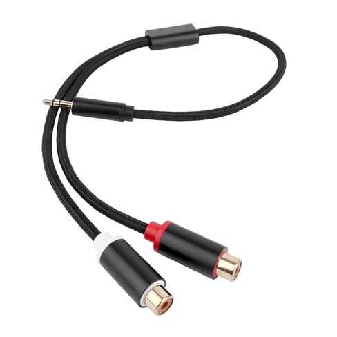 3.5mm to RCA Cable, Male to 2RCA Female Stereo Audio Y Splitter in Saudi Arabia