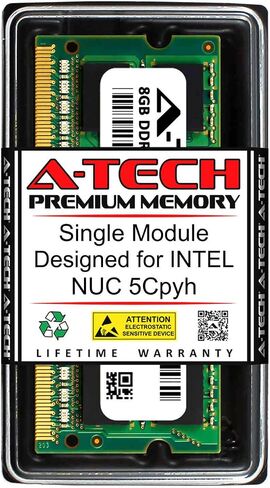 A-Tech 8GB RAM for Intel NUC NUC5CPYH | DDR3 1600MHz SODIMM PC3-12800 204-Pin Non-ECC Memory Upgrade Module in Saudi Arabia