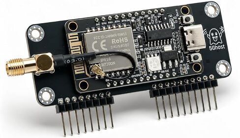 5Ghost Expansion Board for Flipper Zero, External Antenna, Black in Saudi Arabia