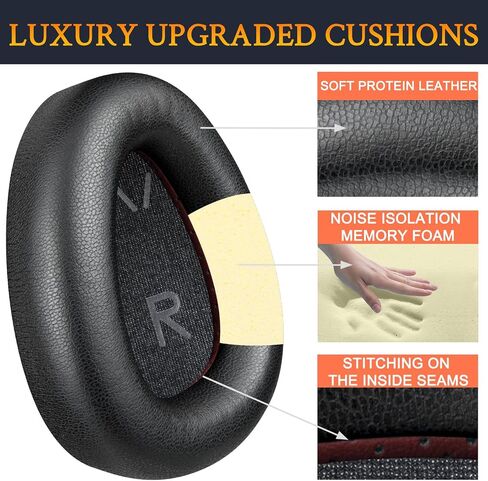 SOULWIT Earpads for Skullcandy Aviator 900 - Black in Saudi Arabia