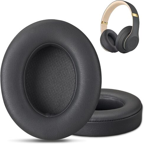 Replacement for Beats Studio 3 Replacement Ear Pads Grey, Beats Studio Wireless Replacement Ear Pads Earpads for Beats Studio 3 Beats Studio 2,Beats Studio 3 Wireless Ear Cushions (Titanium Grey) in Saudi Arabia