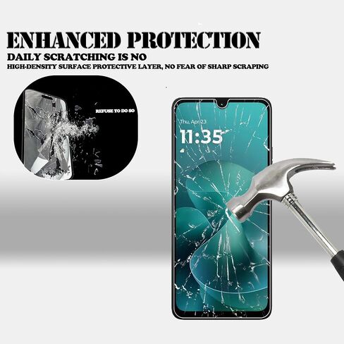 [2+2 Pack Tempered Glass Film For MOTO G06 Screen Protector 2-Pack with Camera Lens Protector 2-Pack in Saudi Arabia