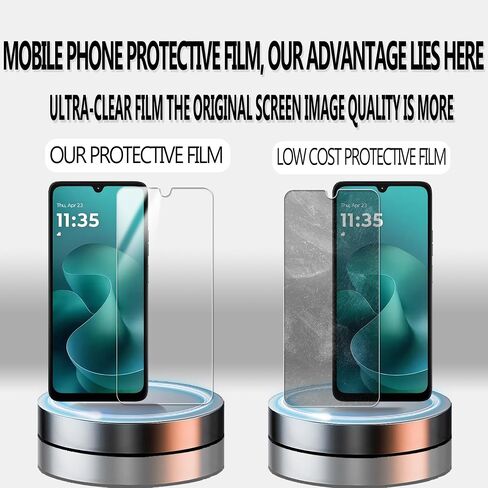 [2+2 Pack Tempered Glass Film For MOTO G06 Screen Protector 2-Pack with Camera Lens Protector 2-Pack in Saudi Arabia