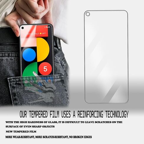 Tempered Glass Film For Google Pixel 5 Screen Protector 2-Pack in Saudi Arabia