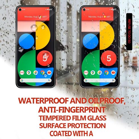 Tempered Glass Film For Google Pixel 5 Screen Protector 2-Pack in Saudi Arabia
