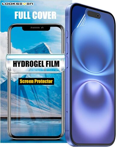 LOOKSEVEN 3 Pack Hydrogel Film For iPhone 16 in Saudi Arabia