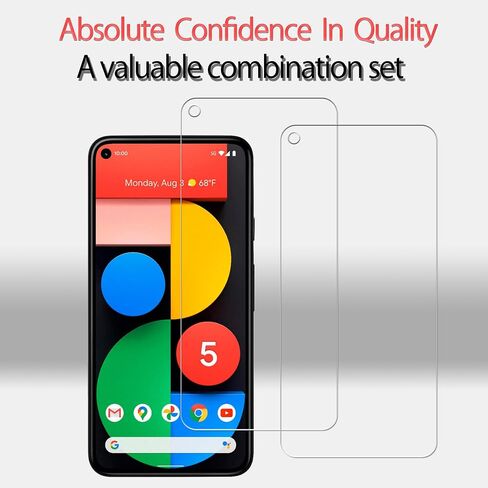 Tempered Glass Film For Google Pixel 5 Screen Protector 2-Pack in Saudi Arabia