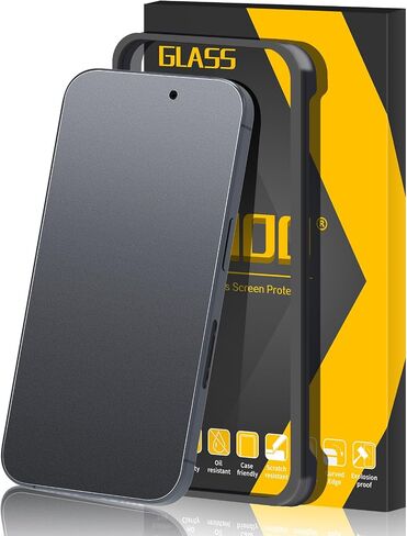 [2 Pack] for iPhone 15 Pro Matte Glass Screen Protector, Anti-Glare, Anti-Fingerprint, Install Frame, Anti Scratch, Bubble Free in Saudi Arabia