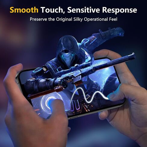 [2 Pack] for iPhone 15 Pro Matte Glass Screen Protector, Anti-Glare, Anti-Fingerprint, Install Frame, Anti Scratch, Bubble Free in Saudi Arabia