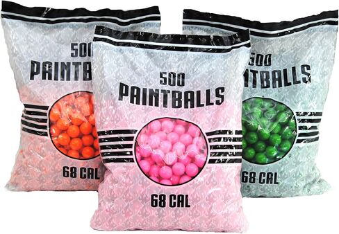 Paintballs 500 Count Bag .68 Caliber Ammo Good for Any .68cal Paintball Marker Gun in Saudi Arabia