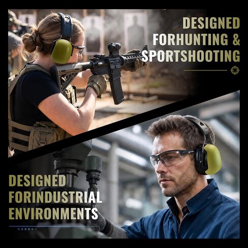 ZEROPLUS AM20 Hearing Protection Earmuffs, NRR 28dB, SNR 35dB for Adults in Saudi Arabia