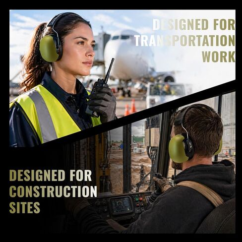 ZEROPLUS AM20 Hearing Protection Earmuffs, NRR 28dB, SNR 35dB for Adults in Saudi Arabia