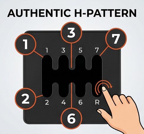 7+R H-Pattern PC Gear Shifter for PC in Saudi Arabia