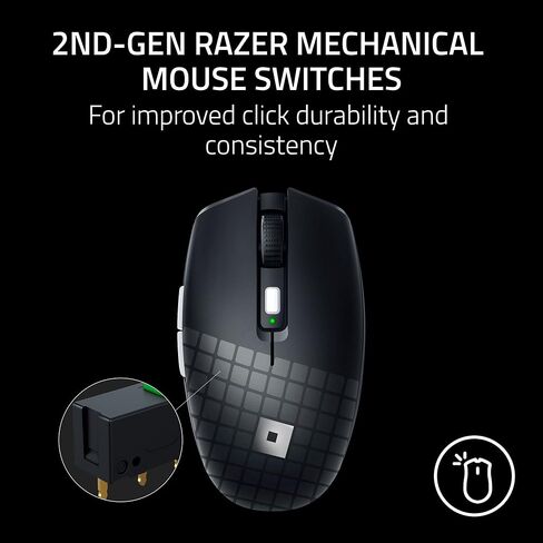 Razer Orochi V2 Mobile Wireless Gaming Mouse: Ultra Lightweight - 2 Wireless Modes - Up to 950 Hrs Battery Life - Mechanical Mouse Switches - 5G Advanced 18K DPI Optical Sensor - Roblox Edition in Saudi Arabia
