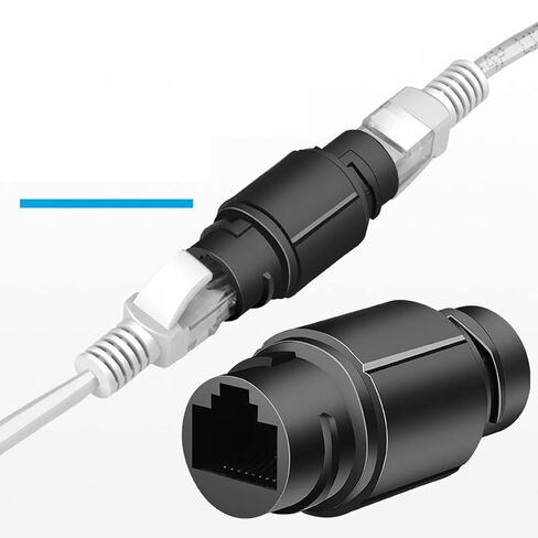 Female to Female RJ45 Connector IP67 Ethernet Cable Connector Double Head Outdoor LAN Coupler Adapter Cable to in Saudi Arabia