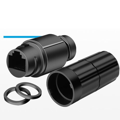 Female to Female RJ45 Connector IP67 Ethernet Cable Connector Double Head Outdoor LAN Coupler Adapter Cable to in Saudi Arabia