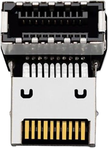USB3.1 Right Angled Adapter 10Gbps Type E to Type C Connector for Motherboards Builds Vertical USB E to C Adapter in Saudi Arabia