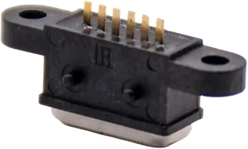 USB Connector 6Pin SMT Type C Female Socket with Seal Ring & Mounting Holes in Saudi Arabia