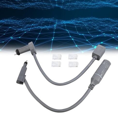 Schimer SPX Adapter Plug to RJ45 Waterproof Extension Cable 2 Pieces for Gen 2 Parabolic Antenna and Router 1200 Mbps in Saudi Arabia