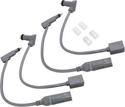 Schimer SPX Plug to RJ45 High Speed 1200Mbps Adapter Cable for Use in Saudi Arabia