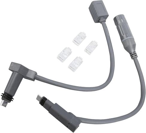 Schimer SPX Plug to RJ45 High Speed 1200Mbps Adapter Cable for Use in Saudi Arabia