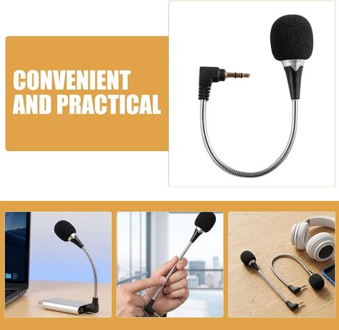 2pcs Mini Condenser Microphone with 3.5mm Jack and Metal in Saudi Arabia