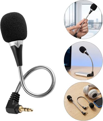 2pcs Mini Condenser Microphone with 3.5mm Jack and Metal in Saudi Arabia