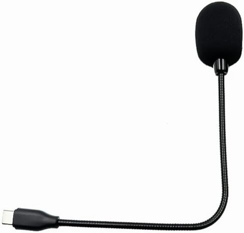 Gooseneck Microphone Type C with IC Chip 20Hz-16KHz Frequency Response Omnidirectional Mic & Windproof Sponge Sleeve Flexible Gooseneck Mic in Saudi Arabia