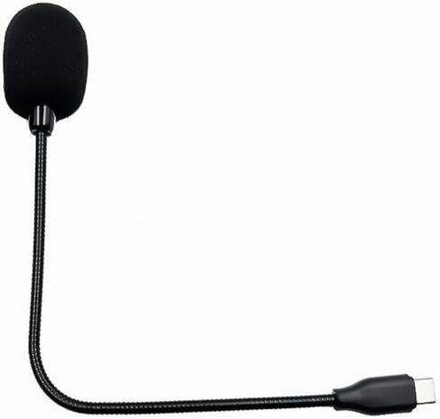 Gooseneck Microphone Type C with IC Chip 20Hz-16KHz Frequency Response Omnidirectional Mic & Windproof Sponge Sleeve Flexible Gooseneck Mic in Saudi Arabia