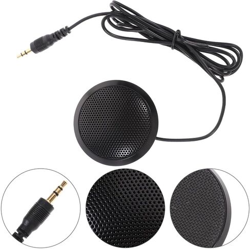 Omnidirectional Desk Microphone for Computer, Portable Compact Plastic in Saudi Arabia