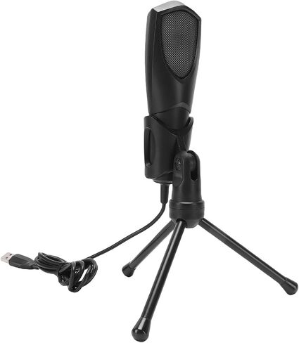 Jiawu Gaming RGB USB Microphone with Premium Sound Quality for Streaming Podcasting Recording for PC Black in Saudi Arabia