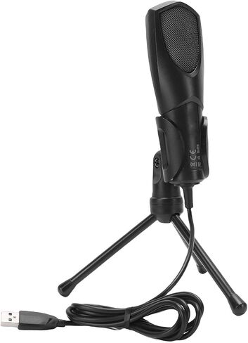 Jiawu Gaming RGB USB Microphone with Premium Sound Quality for Streaming Podcasting Recording for PC Black in Saudi Arabia