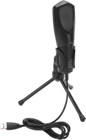 Jiawu Gaming RGB USB Microphone with Premium Sound Quality for Streaming Podcasting Recording for PC Black in Saudi Arabia