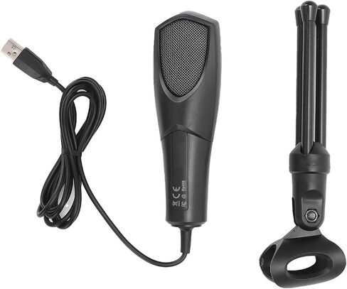 Jiawu Gaming RGB USB Microphone with Premium Sound Quality for Streaming Podcasting Recording for PC Black in Saudi Arabia