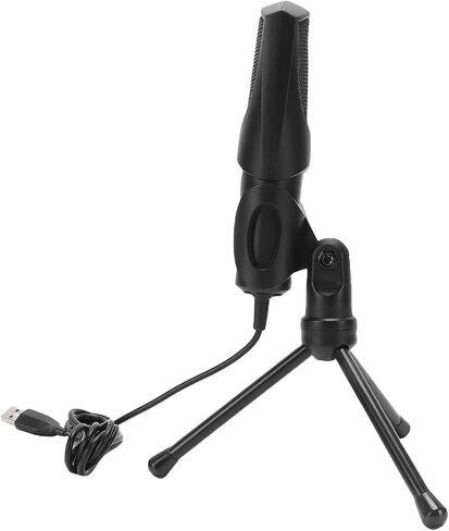 Jiawu Gaming RGB USB Microphone with Premium Sound Quality for Streaming Podcasting Recording for PC Black in Saudi Arabia