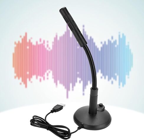 USB Microphone for Computer, Clear Sound Recording Support, Desktop Microphone, Plug & Play for Online Chat in Saudi Arabia