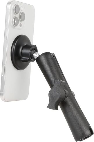 Magnetic Cell Phone Holder Base with 3.54" Double Socket arm for MagSafe iPhone 17 16 15 14 13 Series,Compatible with RAM B Size Mounts in Saudi Arabia