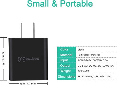 Fast Charger for Verizon Jetpack MiFi 8800L 7730L Wireless WiFi 4G LTE Mobile Hotspot USB AC Wall Charger Power Adapter Supply Quick Charging Cable Cord - UL Listed in Saudi Arabia