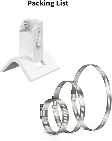 Tonton Security Pole Mount Compatible with Eufy SoloCam S340/E30/E42 & 4G LTE Cam S330 – Adjustable No-Drill Outdoor Camera Mount with 3 Stainless Steel Clamps (10CM / 15CM / 20CM Diameter) in Saudi Arabia
