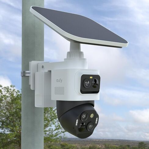 HOLACA Outdoor Pole Mounting Bracket Compatible with eufy PoE Bullet-PTZ Cam S4,eufy PoE NVR Security System S4 Max, eufy Security eufyCam S4 and eufy PoE Bullet E40 Camera (White) in Saudi Arabia