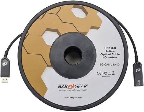 BZBGEAR USB 3.0 AM/AF Active Optical Extension Cable - 40m/132ft - BG-CAB-U3A40 in Saudi Arabia