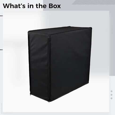 PC Tower Dust Cover, Waterproof Computer Host Protector, Anti-Static CPU Case, Easy Clean Black Storage Bag, Quality Oxford Fabric, Fits Towers up to 24.4 x 10.2 x 20.5 in in Saudi Arabia