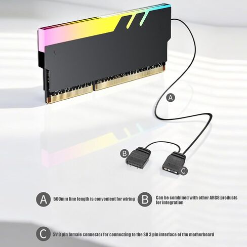 ARGB RAMs Heatsink Heat Spreader for DDR5 DDR4 DDR3 DDR2 in Saudi Arabia
