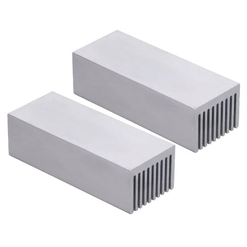 Estink Aluminum Heatsink 100x40x30mm, 2 Pack Anodized (Without Adhesive) in Saudi Arabia